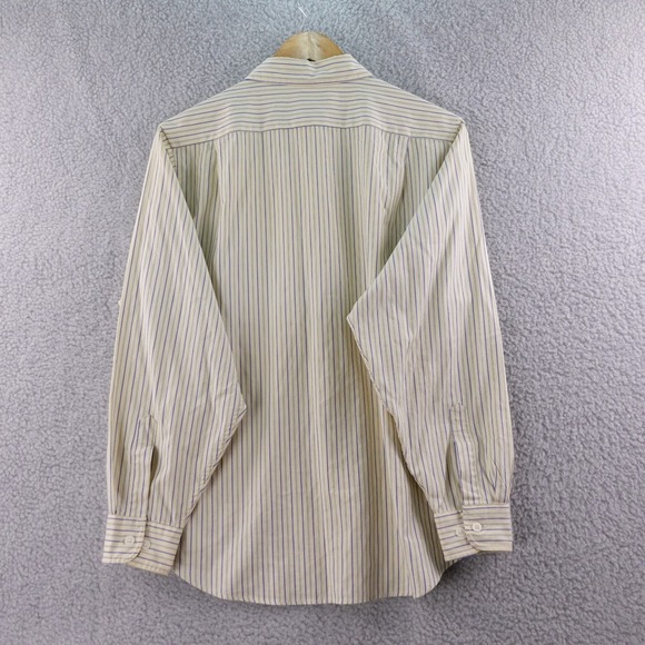 Vintage LL Bean Womens 14 Striped Button Up Shirt Long Sleeve Casual Classic Fit - Picture 3 of 7